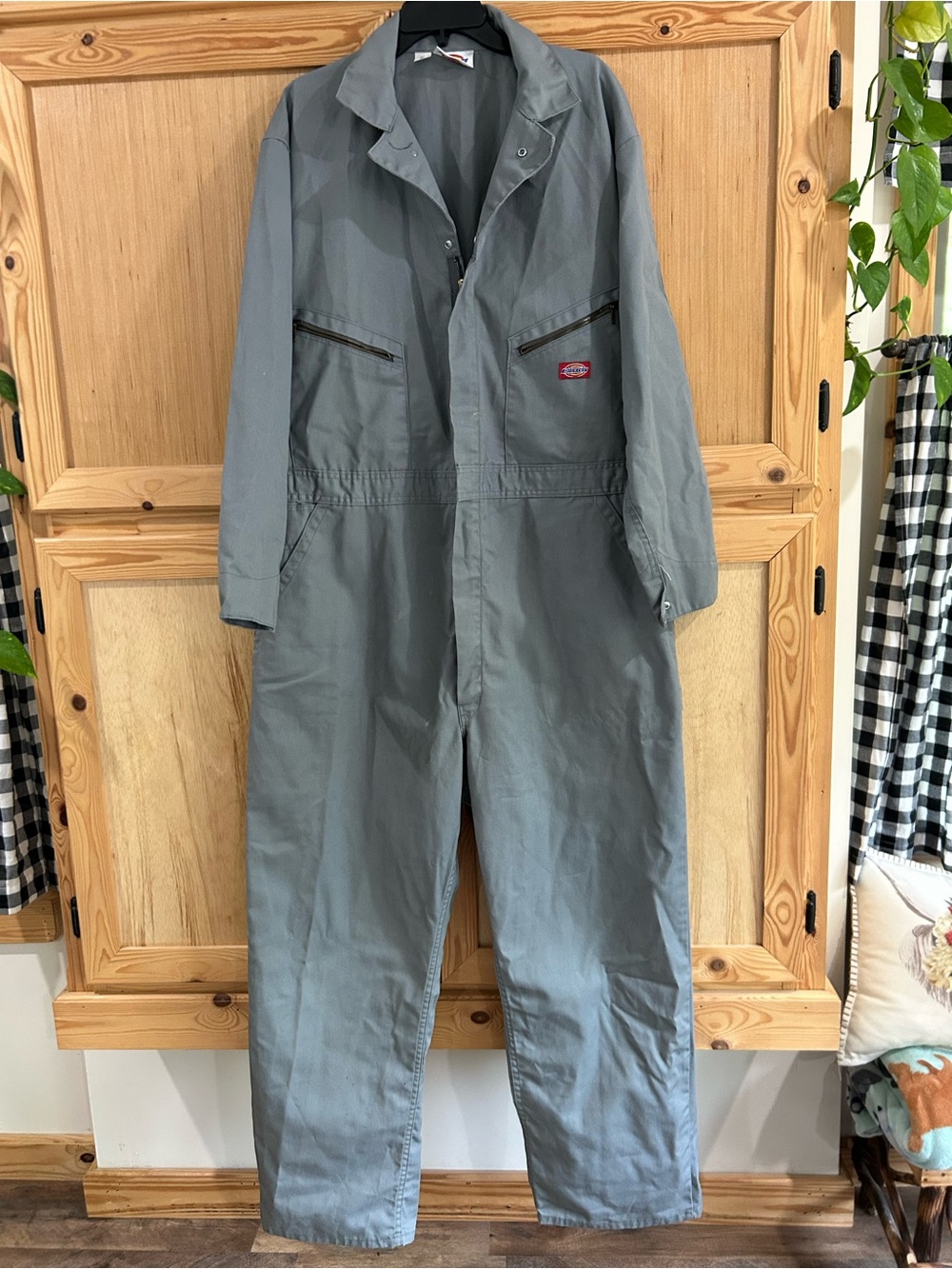 Dickies Gray Work Coveralls Chest 50 Length Tall